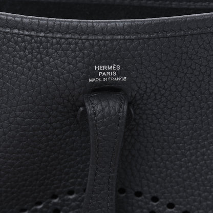 Hermes Taurillon Clemence Evelyne TPM Black 5 of 16