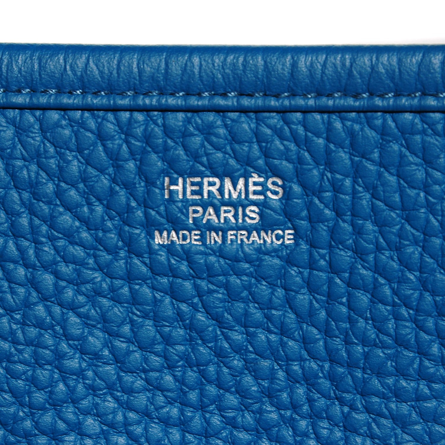 Hermes Taurillon Clemence Evelyne III GM Bleu Izmir 11 of 16