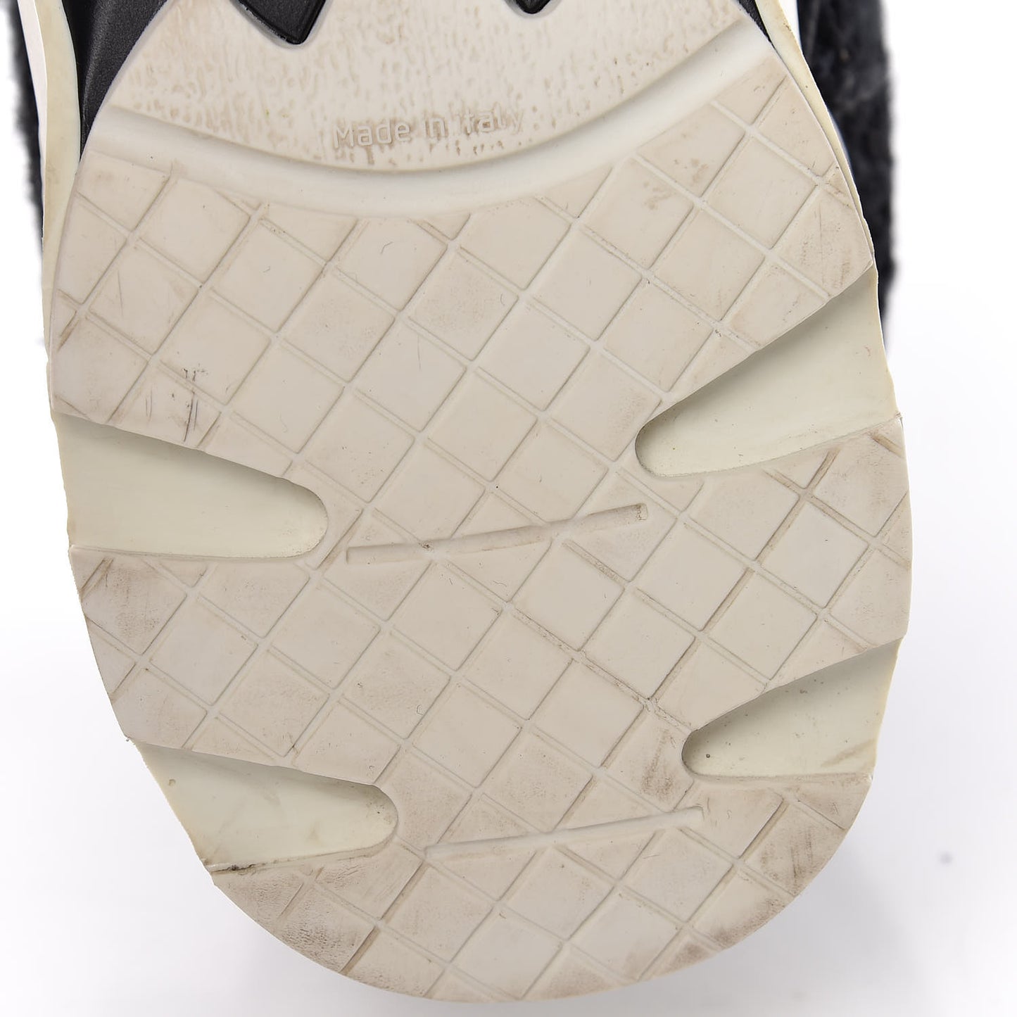 Tweed Calfskin Sneakers 40 Black White