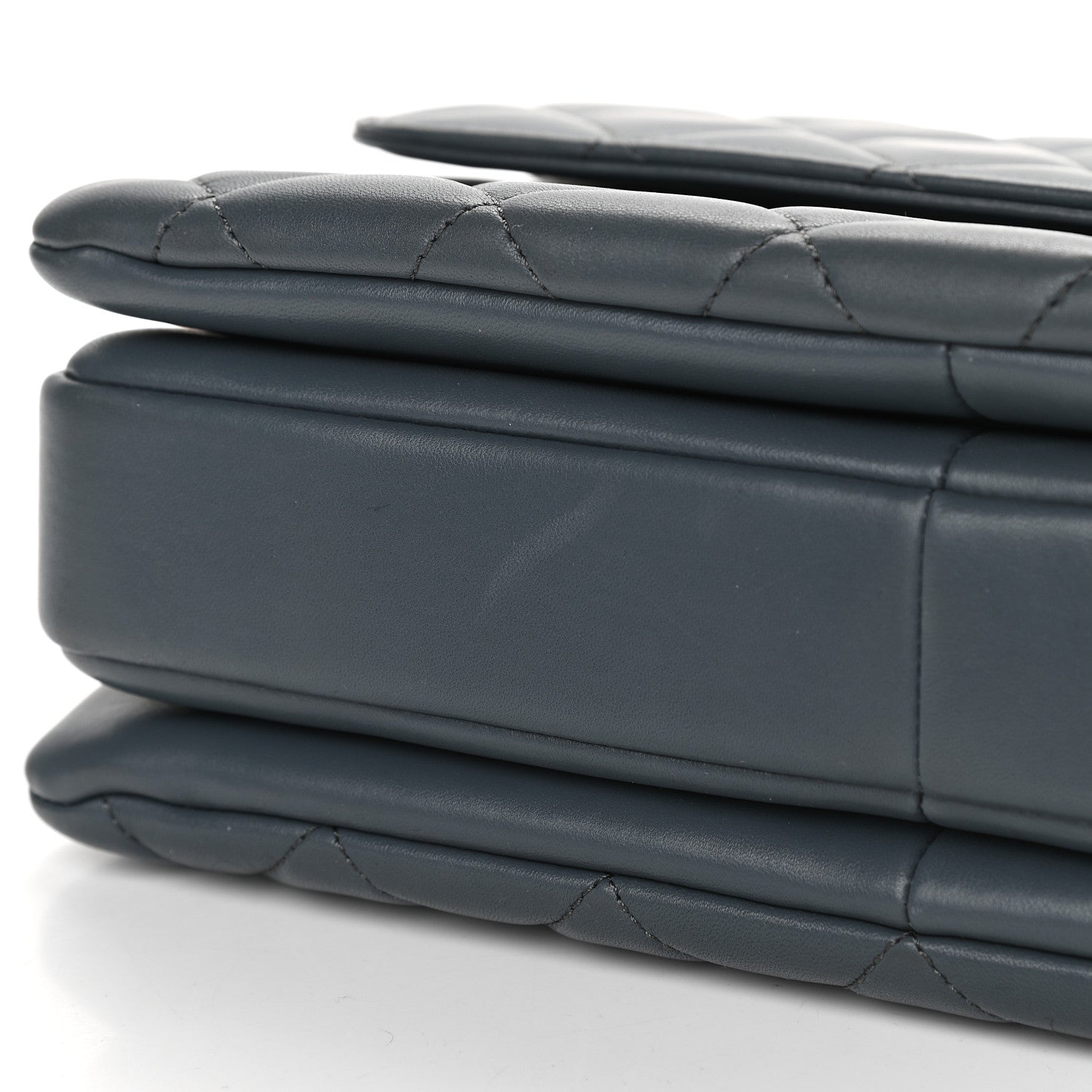 Chanel Lambskin Quilted Medium Trendy CC Flap Dual Handle Bag Dark Grey 10 of 10