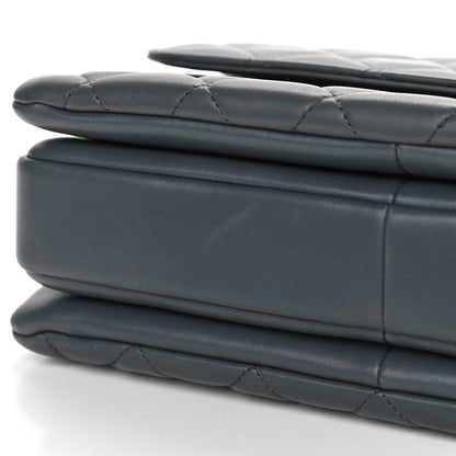 Chanel Lambskin Quilted Medium Trendy CC Flap Dual Handle Bag Dark Grey 10 of 10