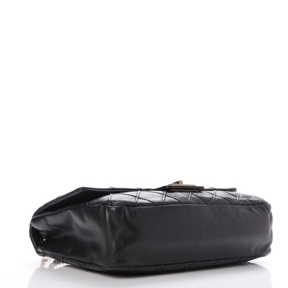 Chanel Calfskin Diamond Debossed Large Cosmos Flap Black 4 of 7