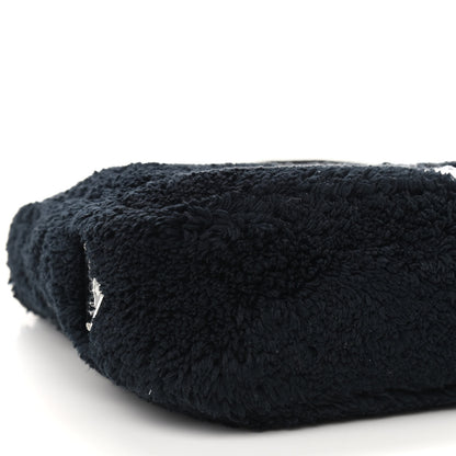 Prada Terry Cloth Mini Re-Edition 2000 Bag Black White 9 of 10