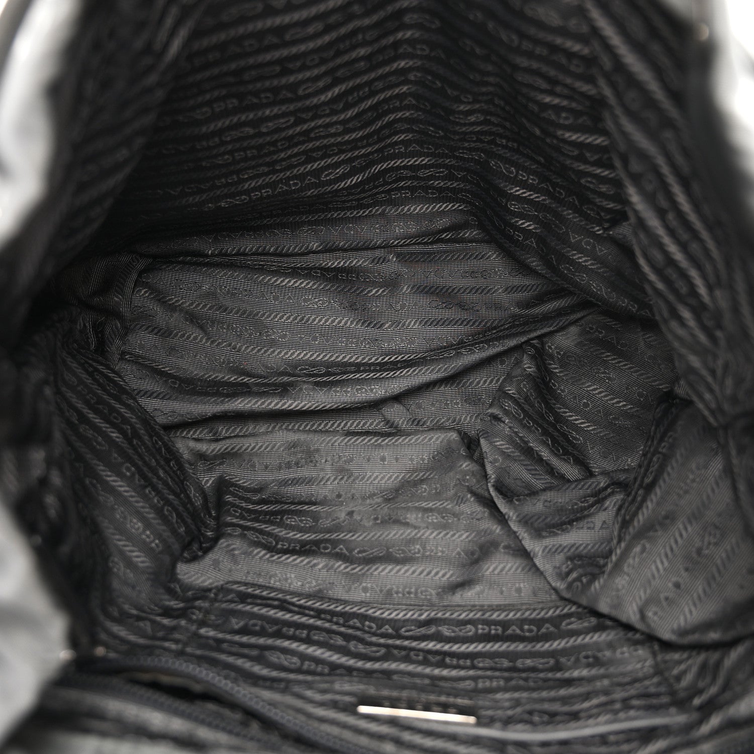 Prada Tessuto Nylon Saffiano Medium Backpack Anthracite 5 of 10