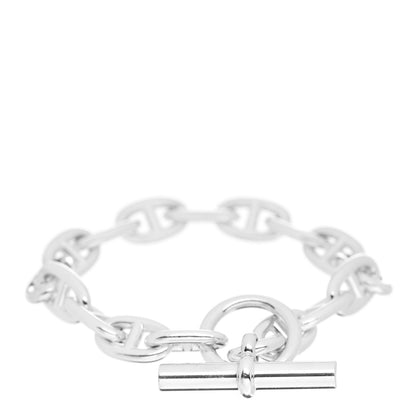 Hermes Sterling Silver MM Chaine d'Ancre Bracelet 3 of 5