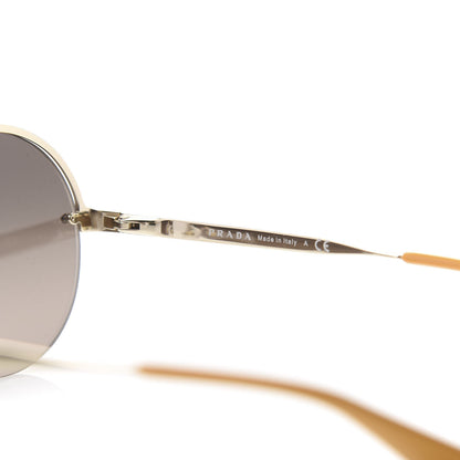 Prada Metal Round Gradient Sunglasses SPR 65T Gold 5 of 7