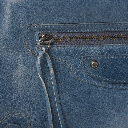 Balenciaga Agneau Classic Hardware Zip Clutch Bleu Jean 12 of 12