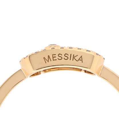 Messika 18K Yellow Gold Diamond Move Uno Pave Ring 54 6.75 4 of 4