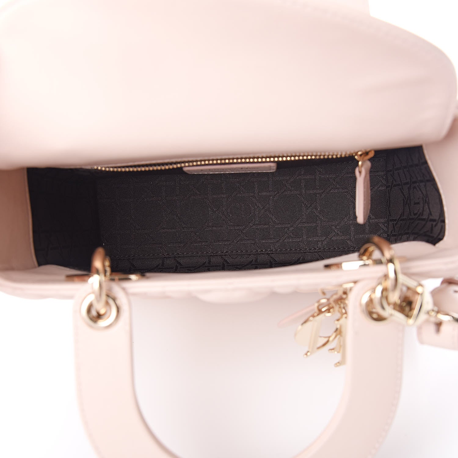 Christian Dior Lambskin Cannage Small Lucky Badges My Lady Dior Pink 5 of 12