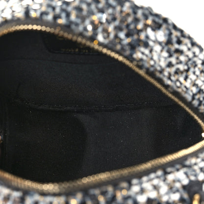 Chanel Sequin Chanel 19 Round Clutch With Chain Silver Black 5 of 9