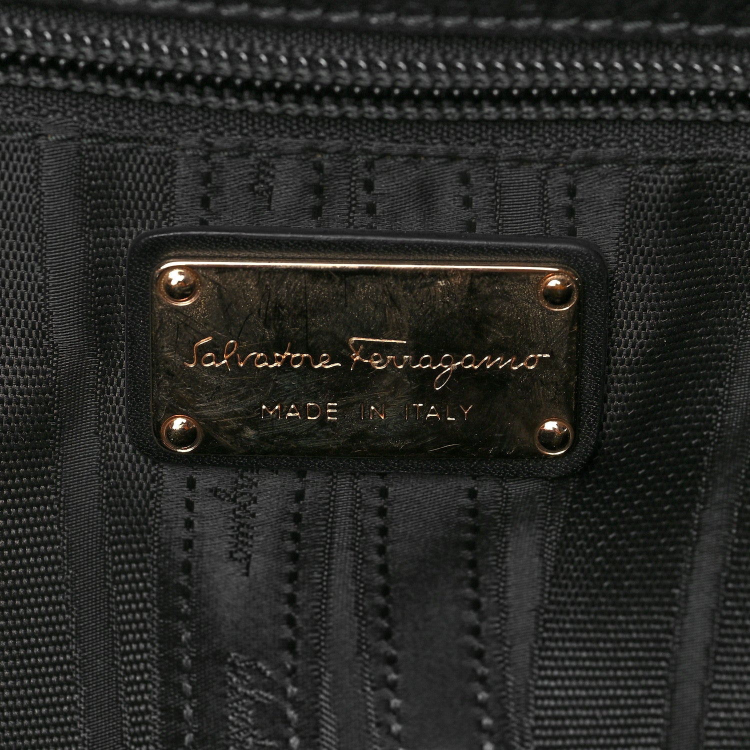 Salvatore Ferragamo Calfskin Wanda Tote Black 5 of 10