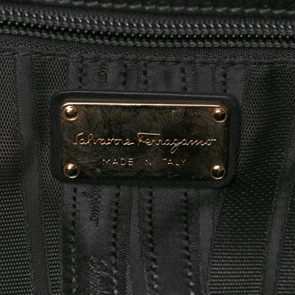 Salvatore Ferragamo Calfskin Wanda Tote Black 5 of 10