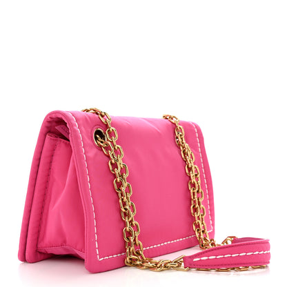 Prada Nylon Tessuto Chain Shoulder Bag Fuxia 3 of 9
