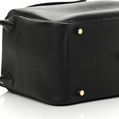 Hermes Taurillon Clemence Lindy 30 Black 9 of 12