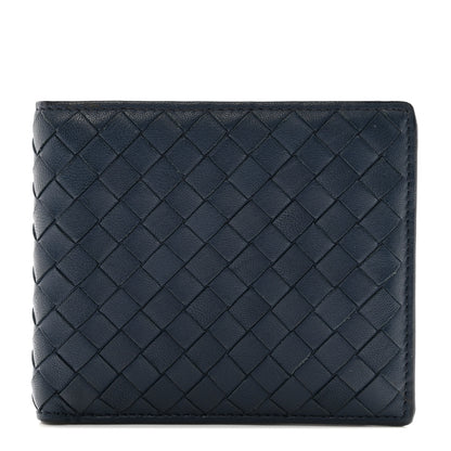 Bottega Veneta Nappa Intrecciato Bi-Fold Wallet Denim 1 of 7