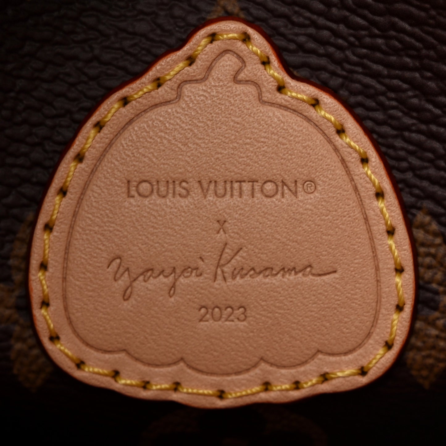 LV X YK Monogram Kusama Pumpkin Neonoe MM
