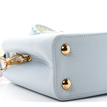 Louis Vuitton Taurillon Capucines BB Light Blue 7 of 8