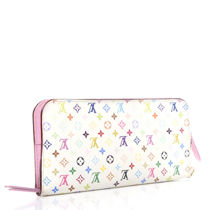 Louis Vuitton Monogram Multicolor Insolite Wallet White Litchi 3 of 10