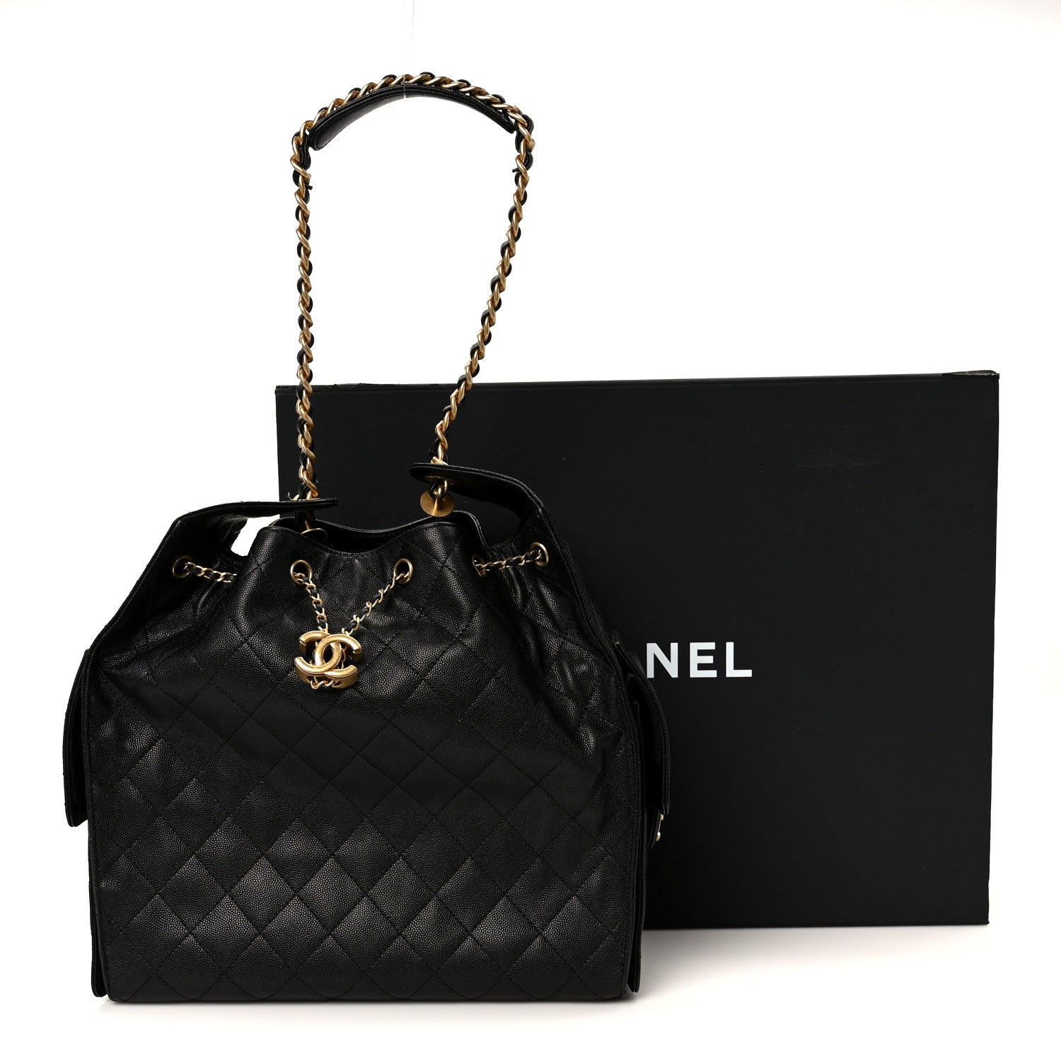 Chanel Caviar Quilted Medium Chanel 25 Handbag Black 12 of 12