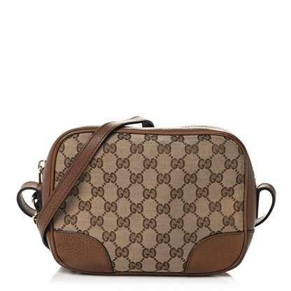Gucci Monogram Mini Bree Messenger Bag Beige Tabacco 1 of 10