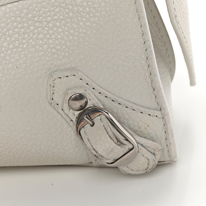 Balenciaga Grained Calfskin Neo Classic Silver Hardware Mini City White 16 of 22