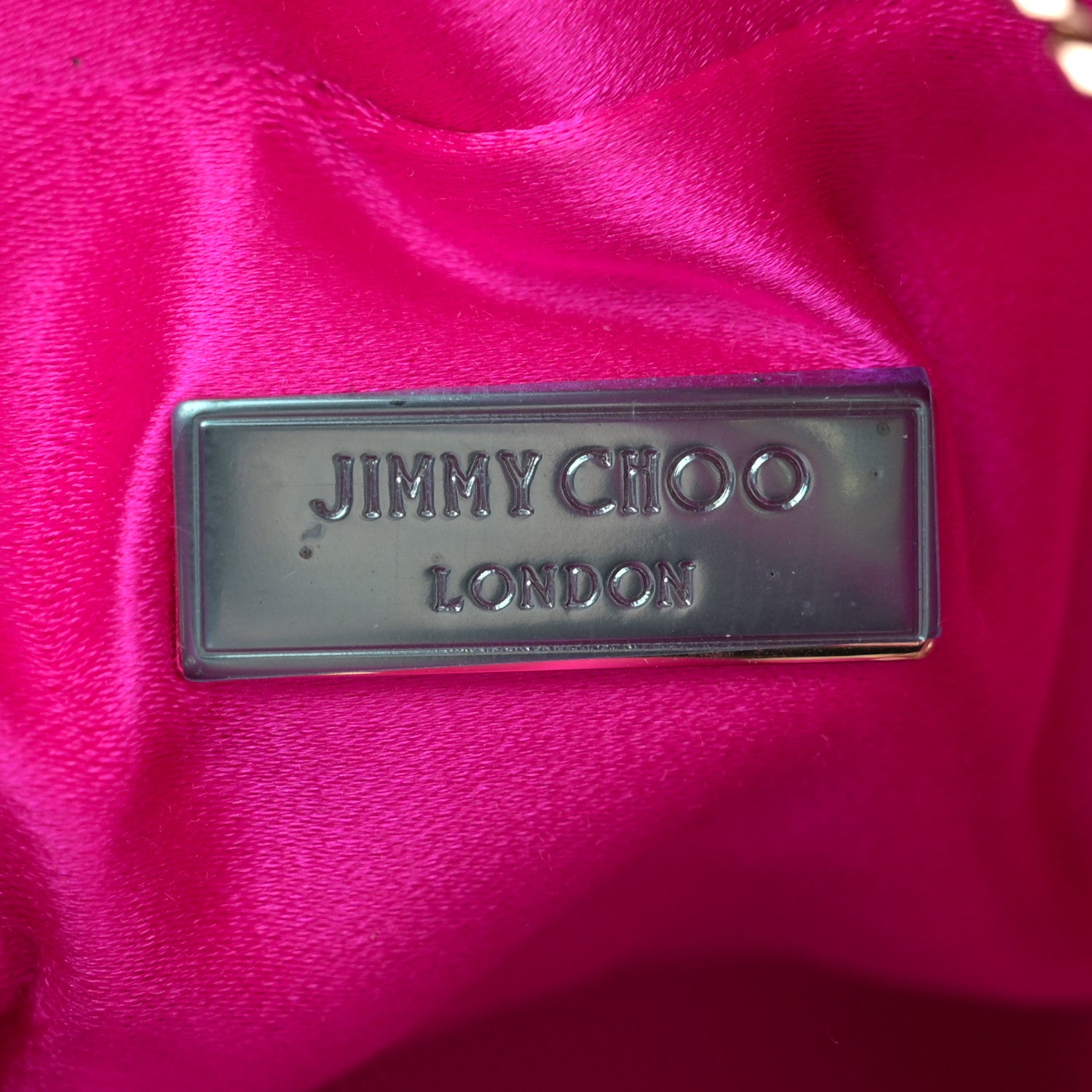 Jimmy Choo Satin Fringe Bon Bon Bag Fuchsia 6 of 11