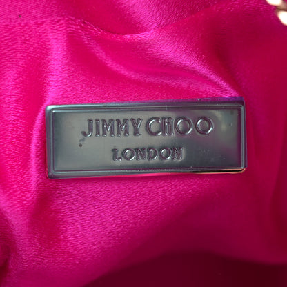 Jimmy Choo Satin Fringe Bon Bon Bag Fuchsia 6 of 11