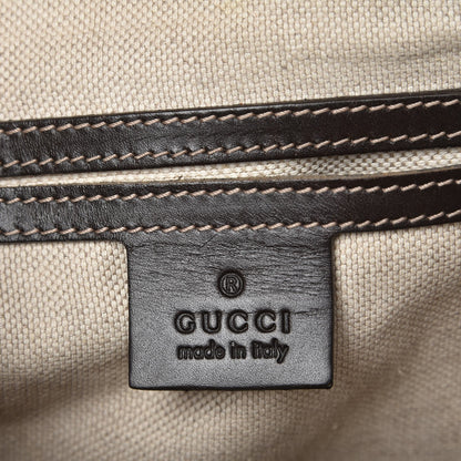 Gucci GG Supreme Monogram Selleria Calfskin Small Flap Messenger Bag Beige Ebony Cocoa Dark Chocolate 6 of 7