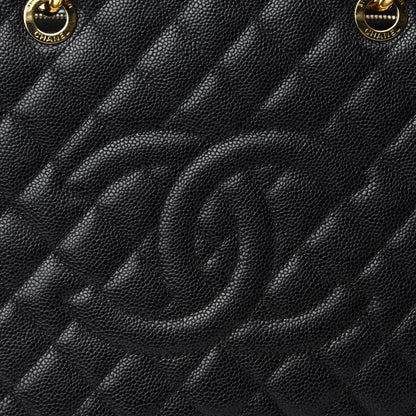 Chanel Caviar Quilted Grand Shopping Tote GST Black 10 of 10