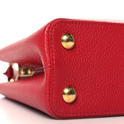 Louis Vuitton Taurillon Capucines BB Scarlet Red 8 of 9