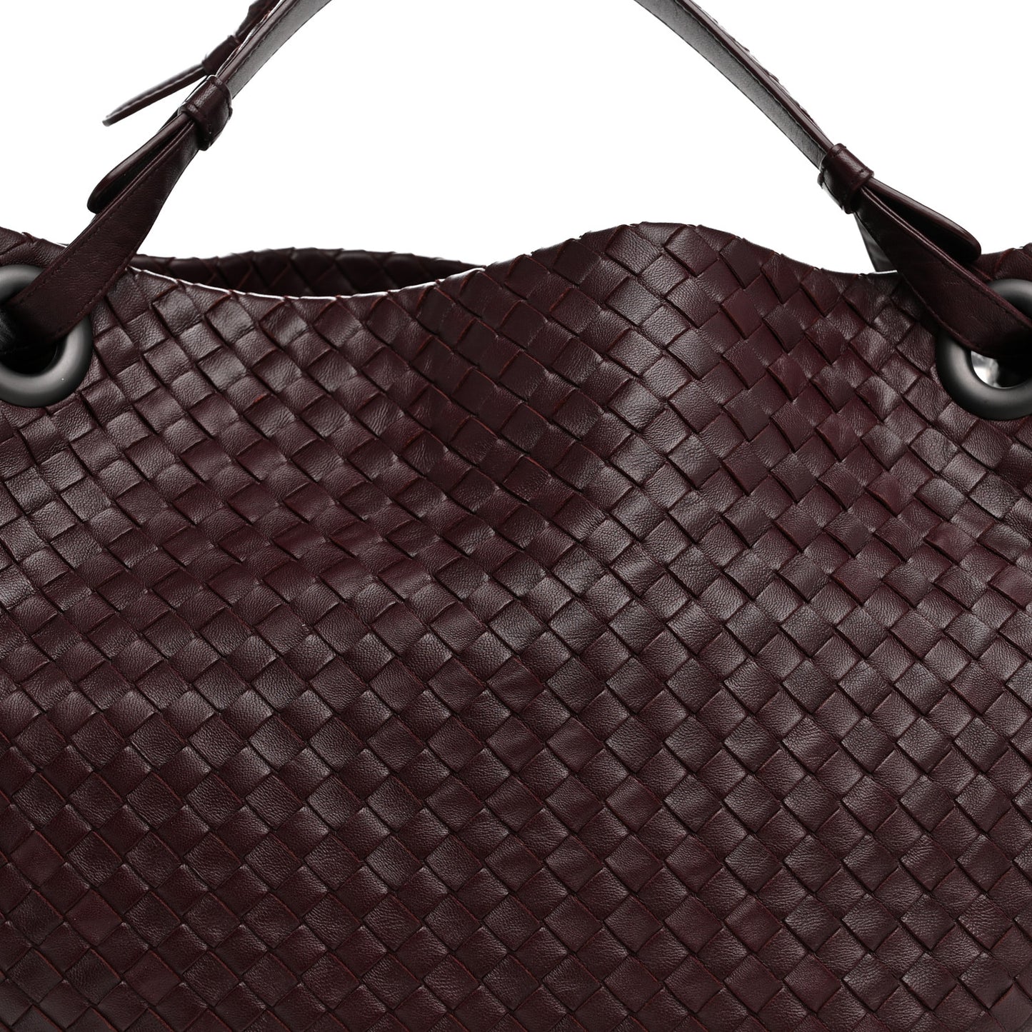 Nappa Intrecciato Bella Tote Aubergine