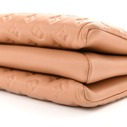 Louis Vuitton Lambskin Embossed Monogram Coussin PM Camel 9 of 11