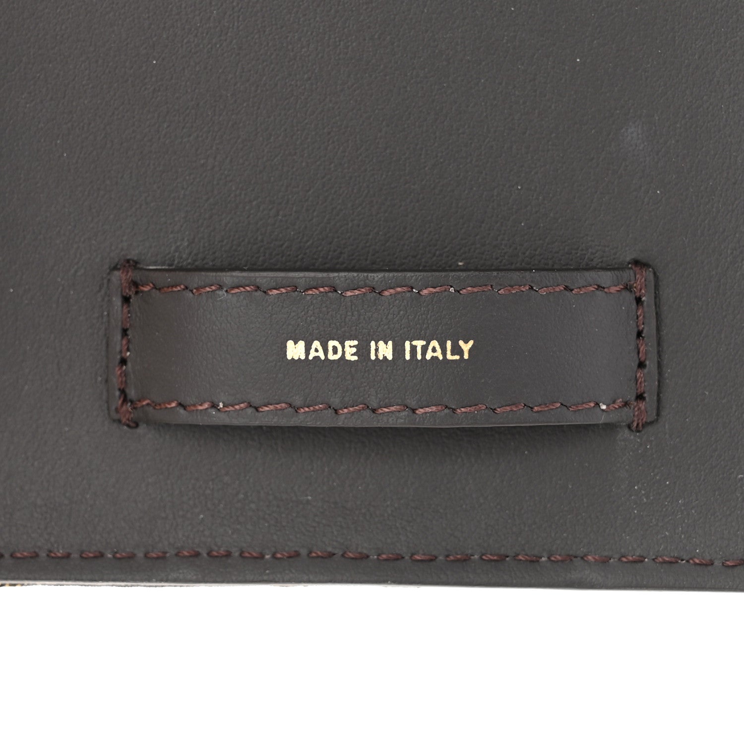 Fendi Fabric Jacquard FF 1974 Cell Pocket Strap You Tobacco Moro Giallo Fluo 7 of 10