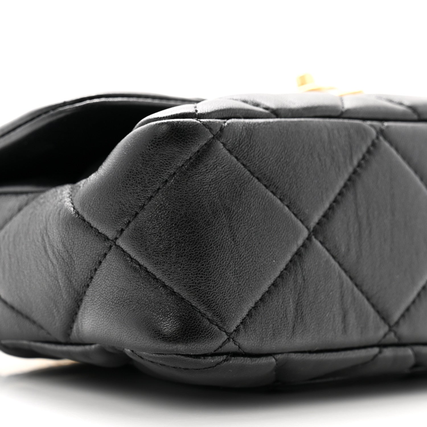 Chanel Lambskin Plexiglass Quilted Coco Love Flap Black 9 of 11