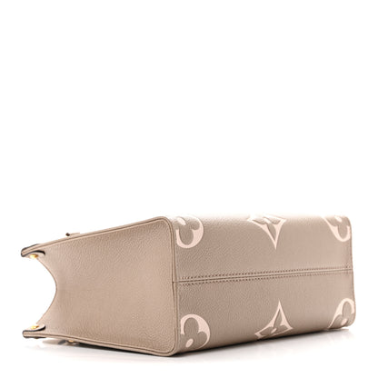 Louis Vuitton Empreinte Monogram Giant Onthego PM Tourterelle Creme 4 of 9
