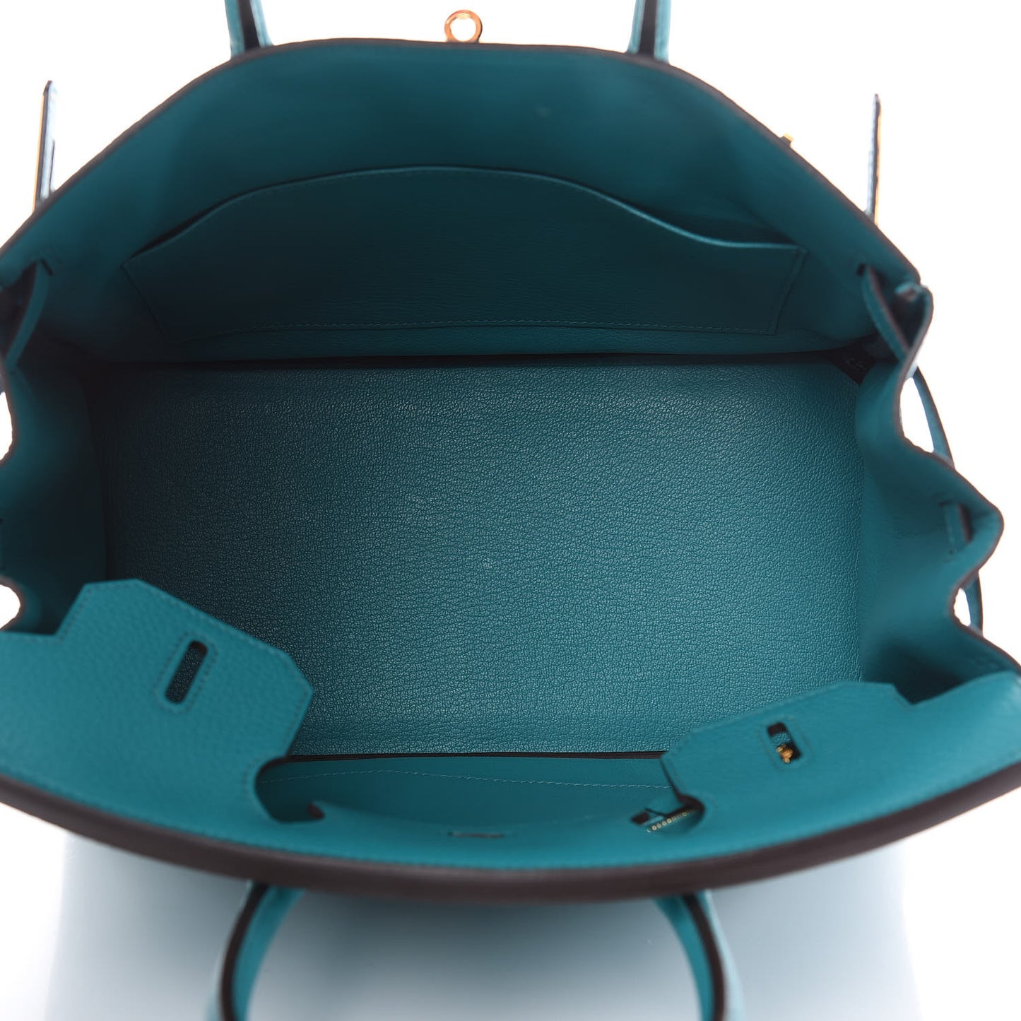 Taurillon Clemence Birkin 30 Bleu Paon