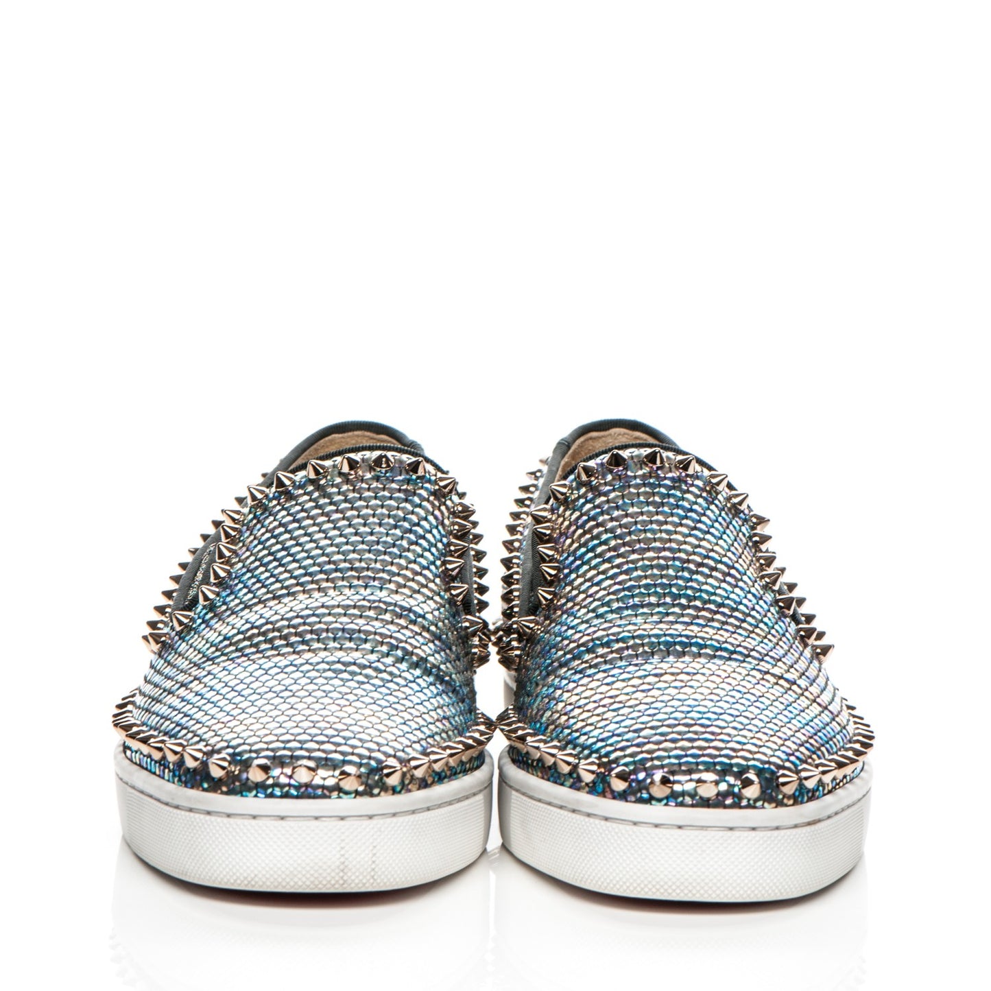 Mens Tresse Nacre Pik Boat Flats 41 Multicolor Colombe Metal
