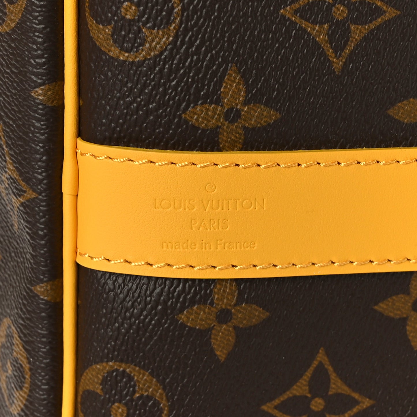 Monogram Keepall Bandouliere 50 Jaune Mat