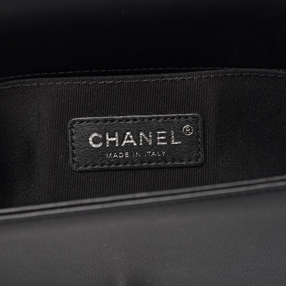 Chanel Calfskin Pearl Tweed Small Boy Flap Black 6 of 12