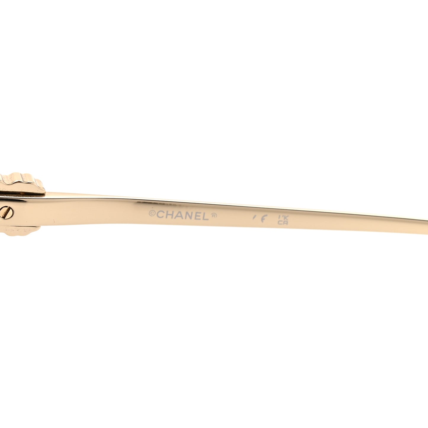 Metal Crystal CC Logo Sunglasses 71707 Black Gold