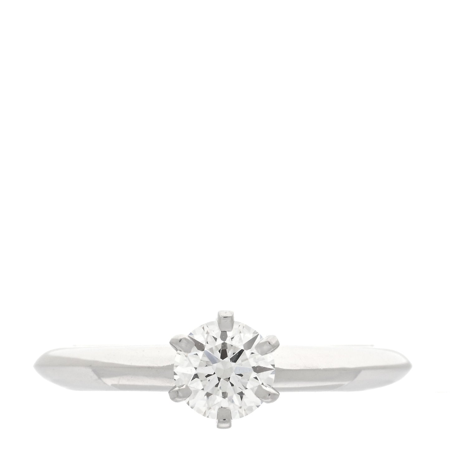 Platinum Diamond .42ct Solitaire Engagement Ring 47 4