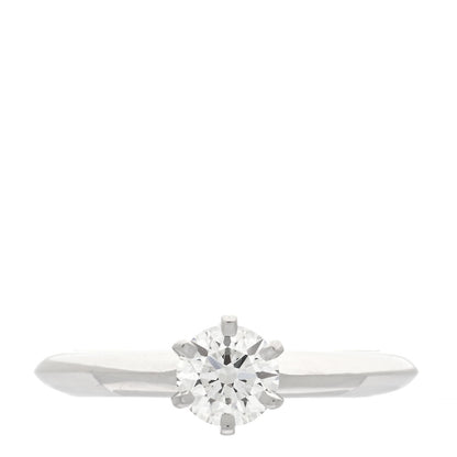 Tiffany Platinum Diamond .42ct Solitaire Engagement Ring 47 4 1 of 6