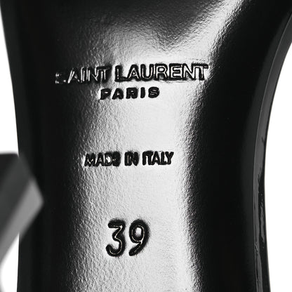 Saint Laurent Patent Calfskin Opyum 110 Sandals 39 Black 7 of 11