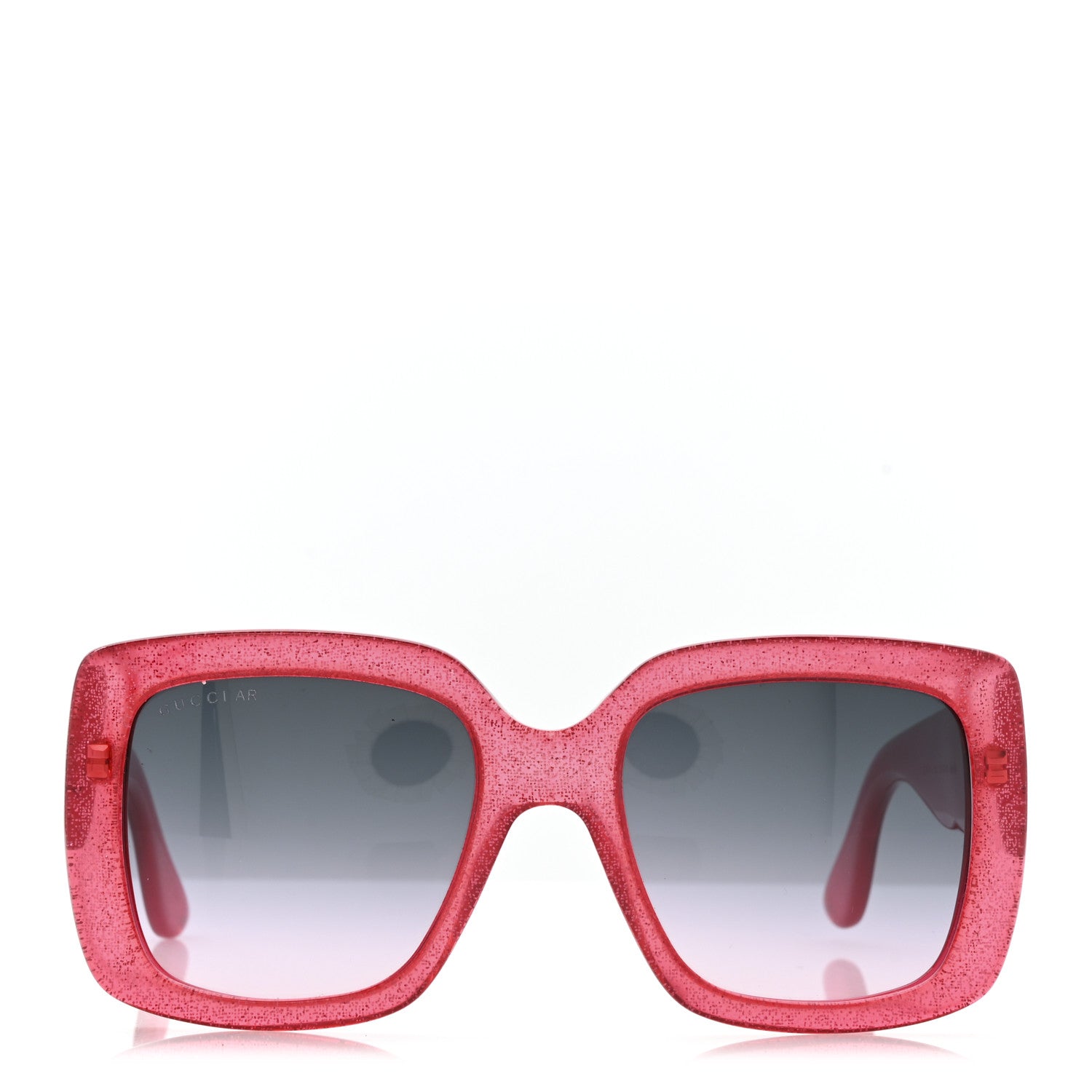 Gucci Acetate Square Frame Glitter GG0141S Sunglasses Pink 2 of 7