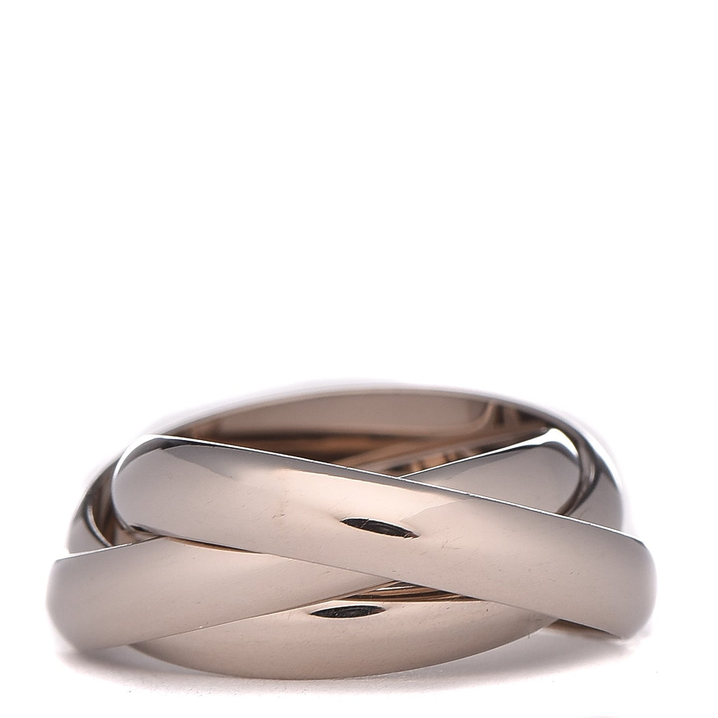 18K White Gold Classic Trinity Ring 52 6