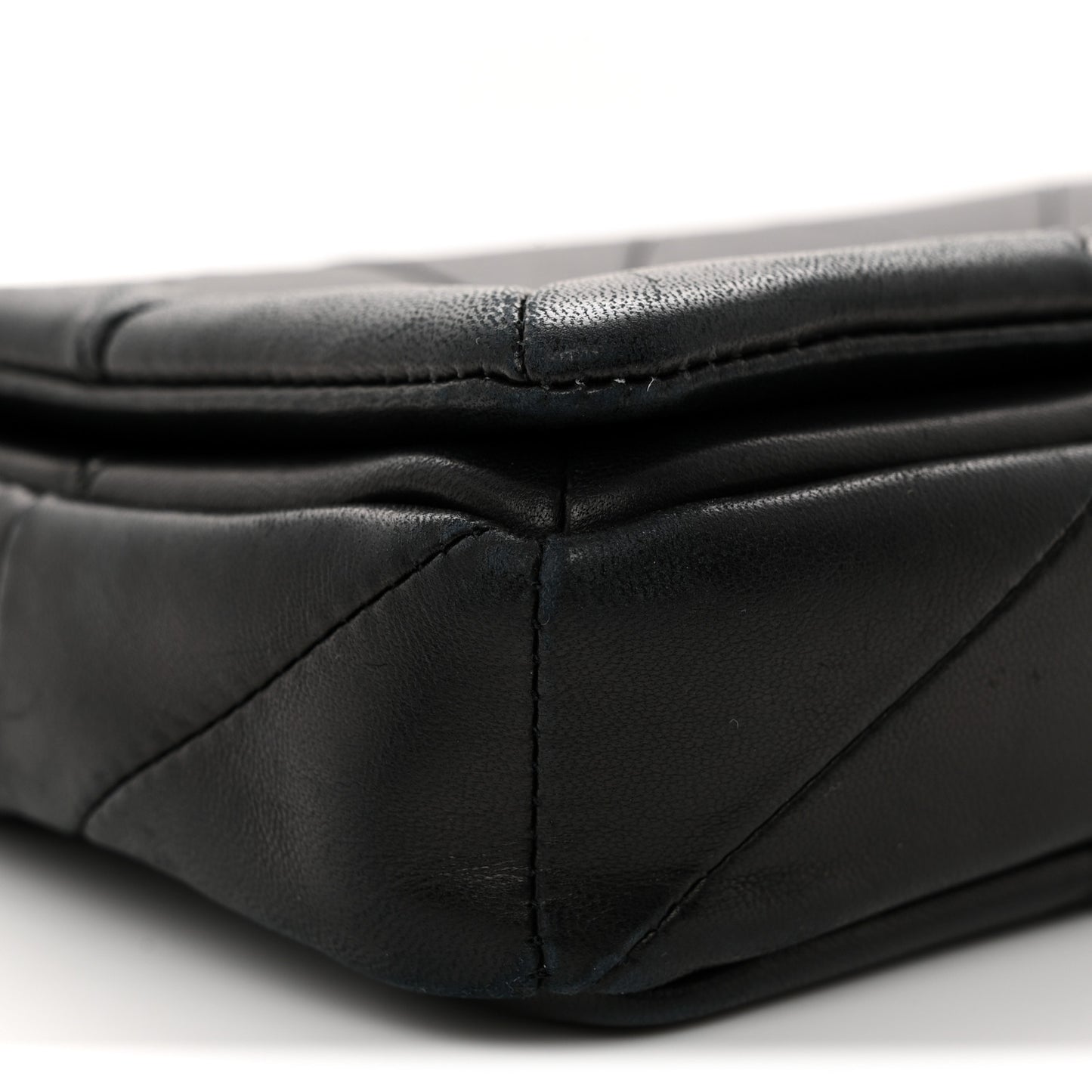 Lambskin Patchwork Monogram Medium Jamie Black