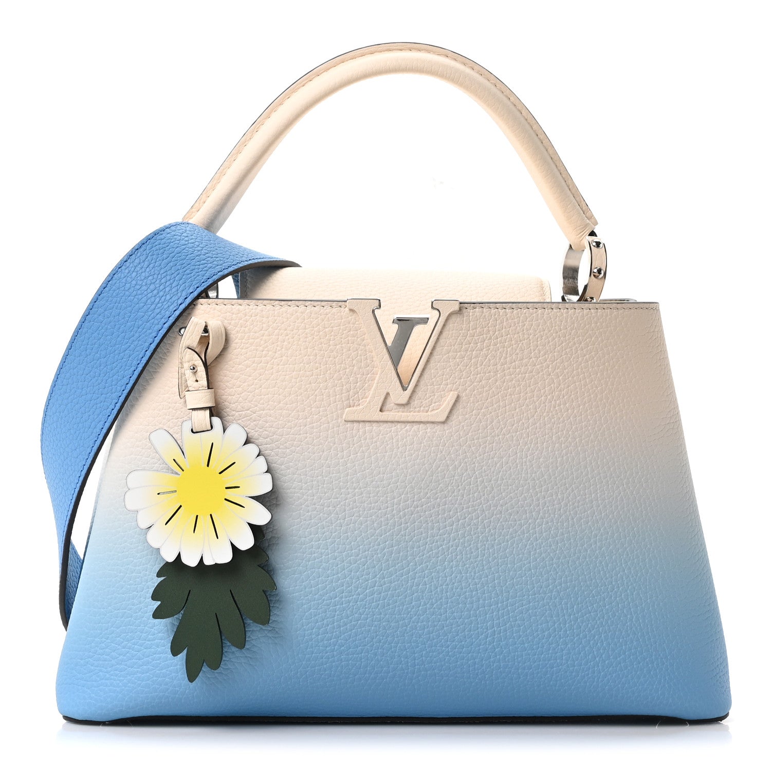 Louis Vuitton Taurillon Capucines MM Gradient Blue 1 of 9