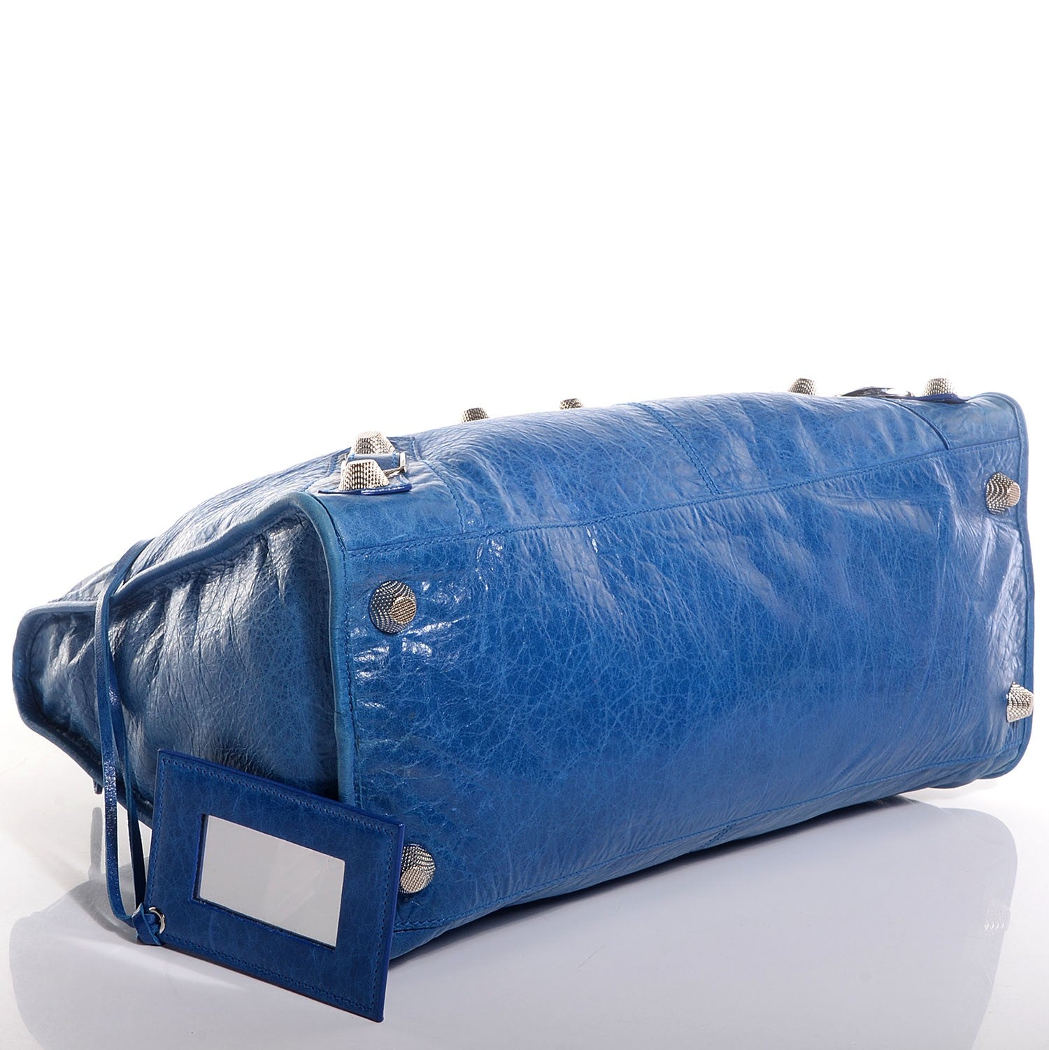 Balenciaga Agneau Giant 21 Silver Hardware Work Electric Bleu 9 of 13