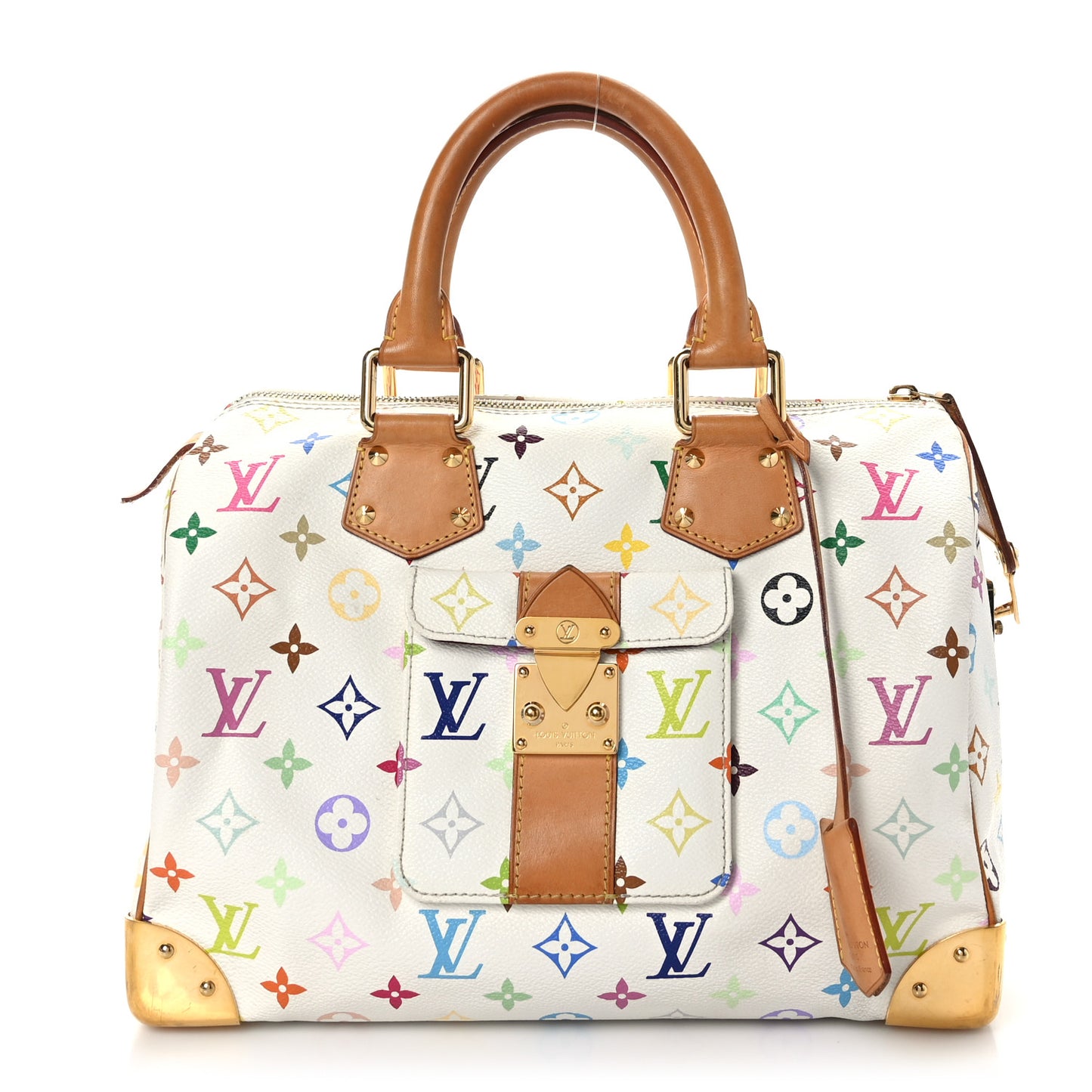 Monogram Multicolor Speedy 30 White