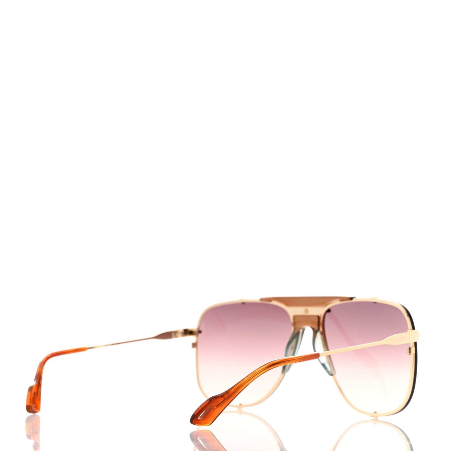 Gucci Metal Square Frame Sunglasses GG0739S 4 of 8